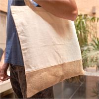 SHOPPER IN COTONE E JUTA